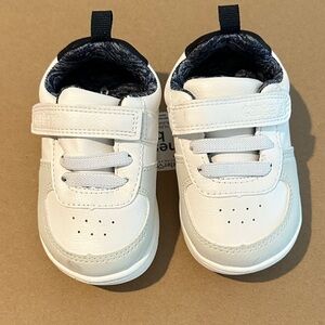 Carter's White and Navy Kids Sneakers